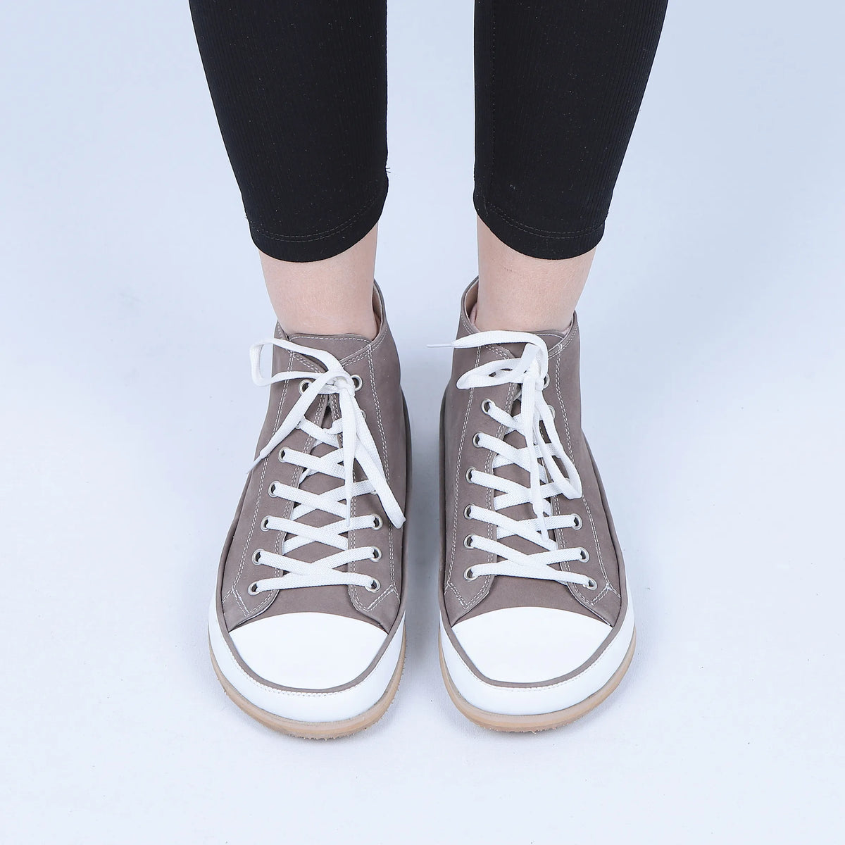 Nubuck Barefoot Long Boots Converse Shoes – Eva Outsole – Smoked