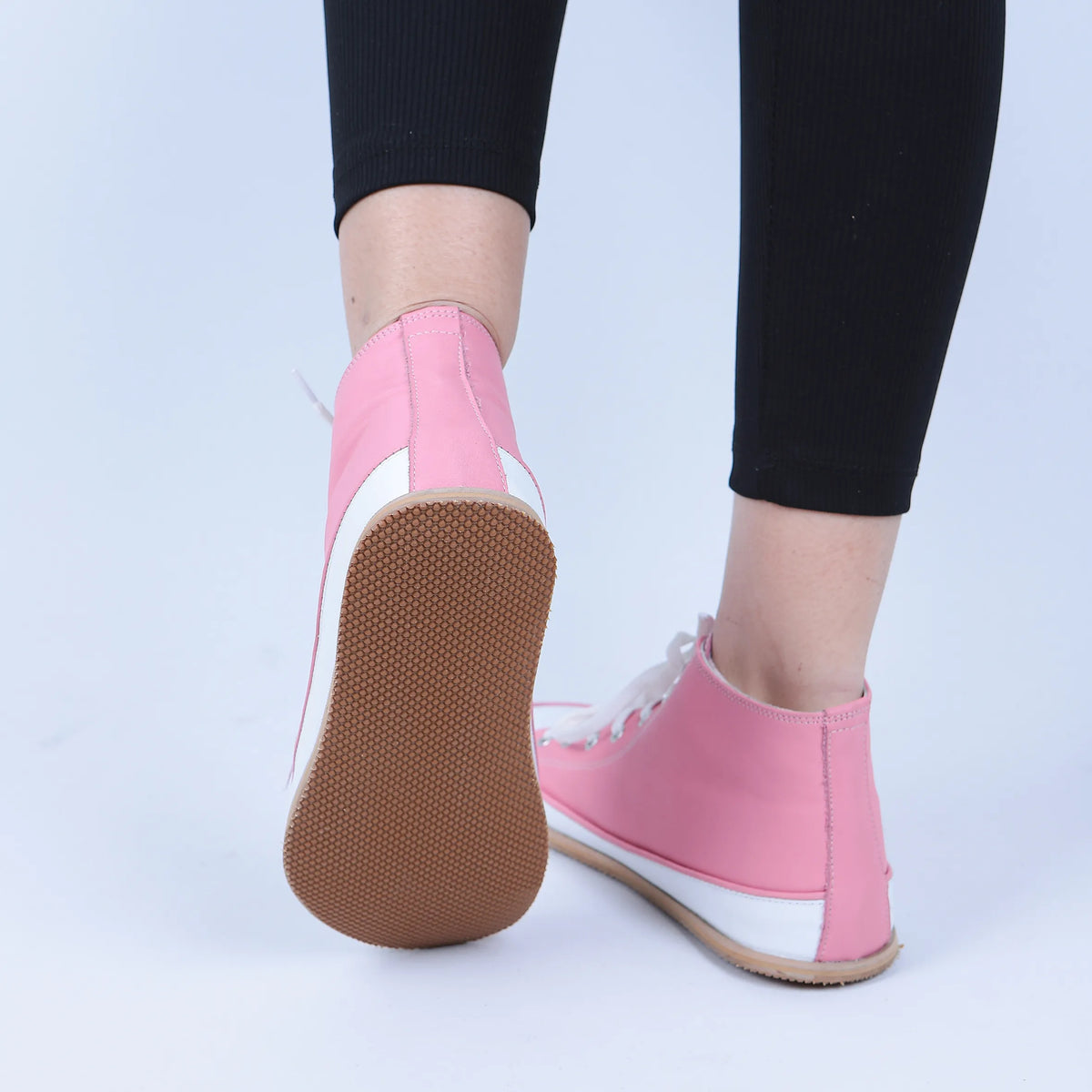 Smooth Barefoot Long Boots Converse Shoes – Eva Outsole – Pink