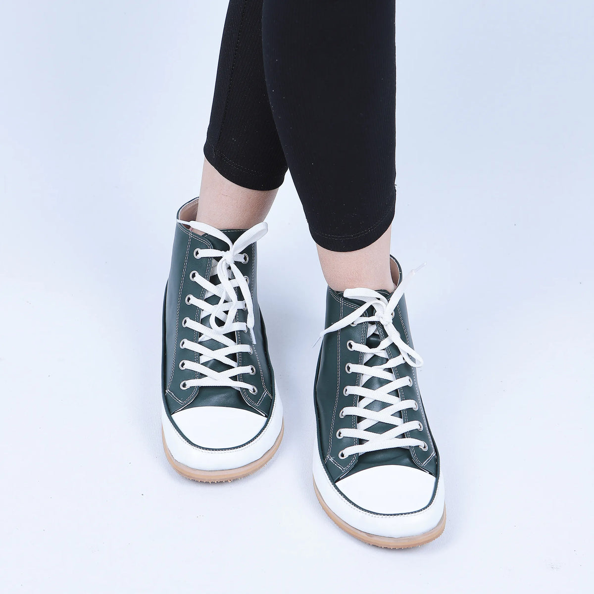 Smooth Barefoot Long Boots Converse Shoes – Eva Outsole – Green