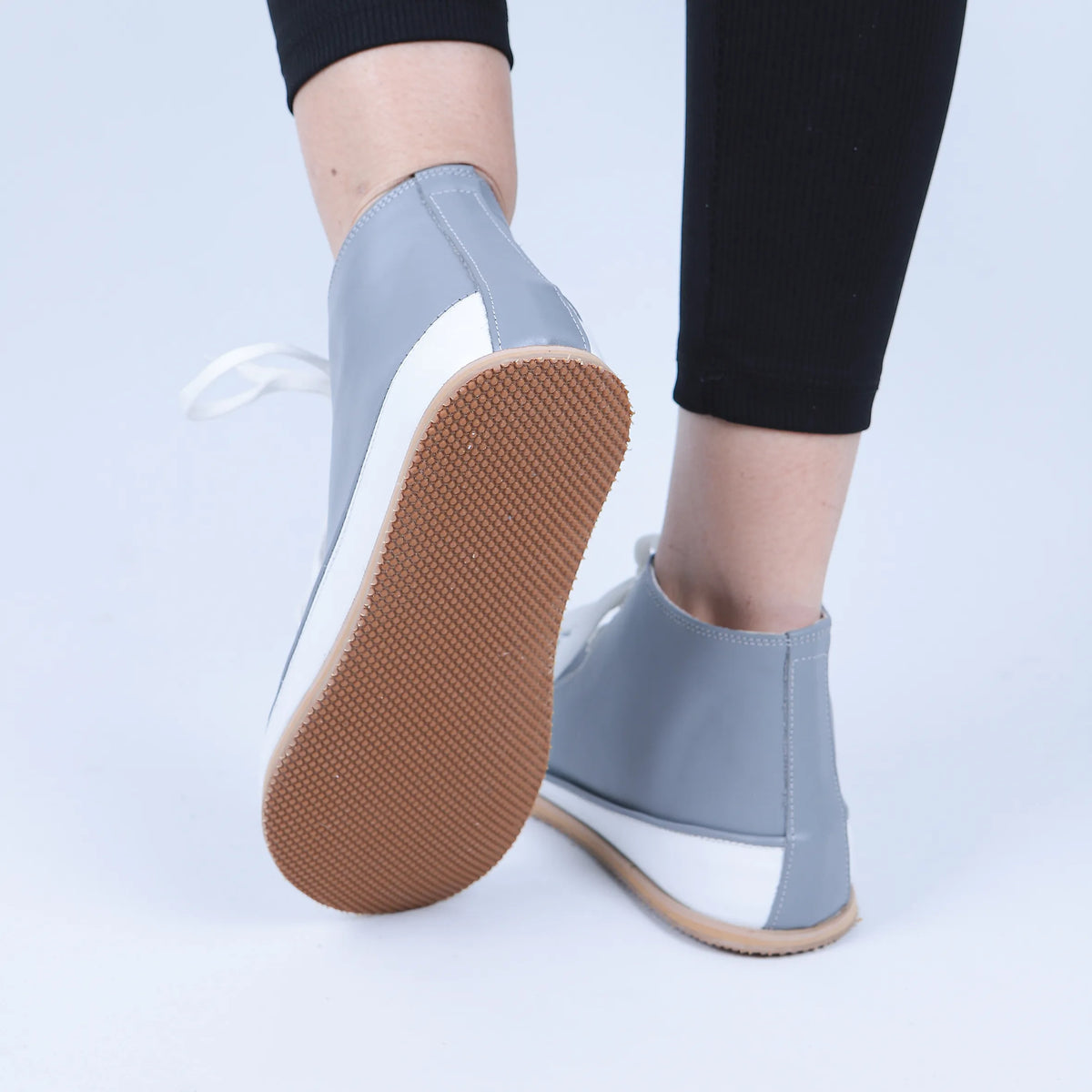 Smooth Barefoot Long Boots Converse Shoes – Eva Outsole – Gray