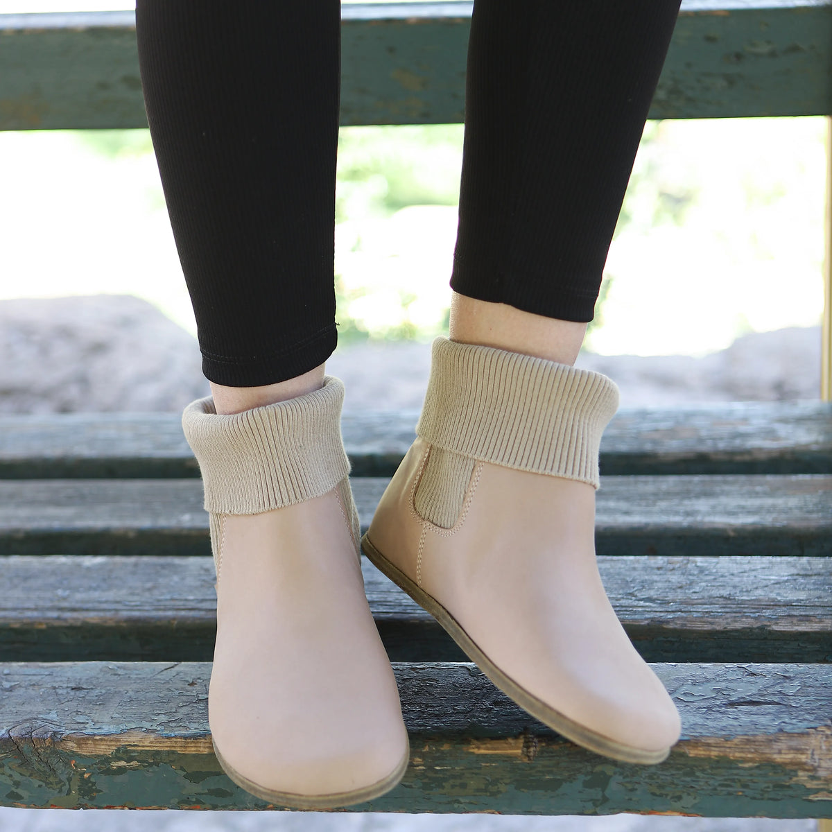 Crazy Barefoot Socks Chelsea Shoes – Classic Sole — Leather Sole – Undyed Crust