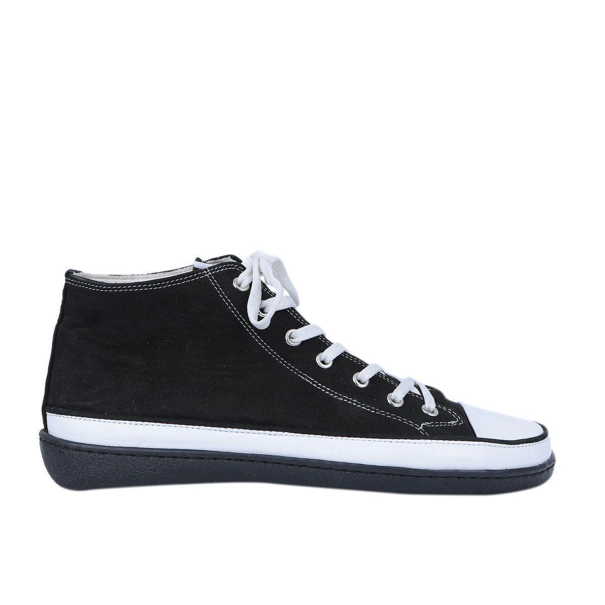 Nubuck Barefoot Long Boots Converse Shoes – 6mm Rubber Sole – Black