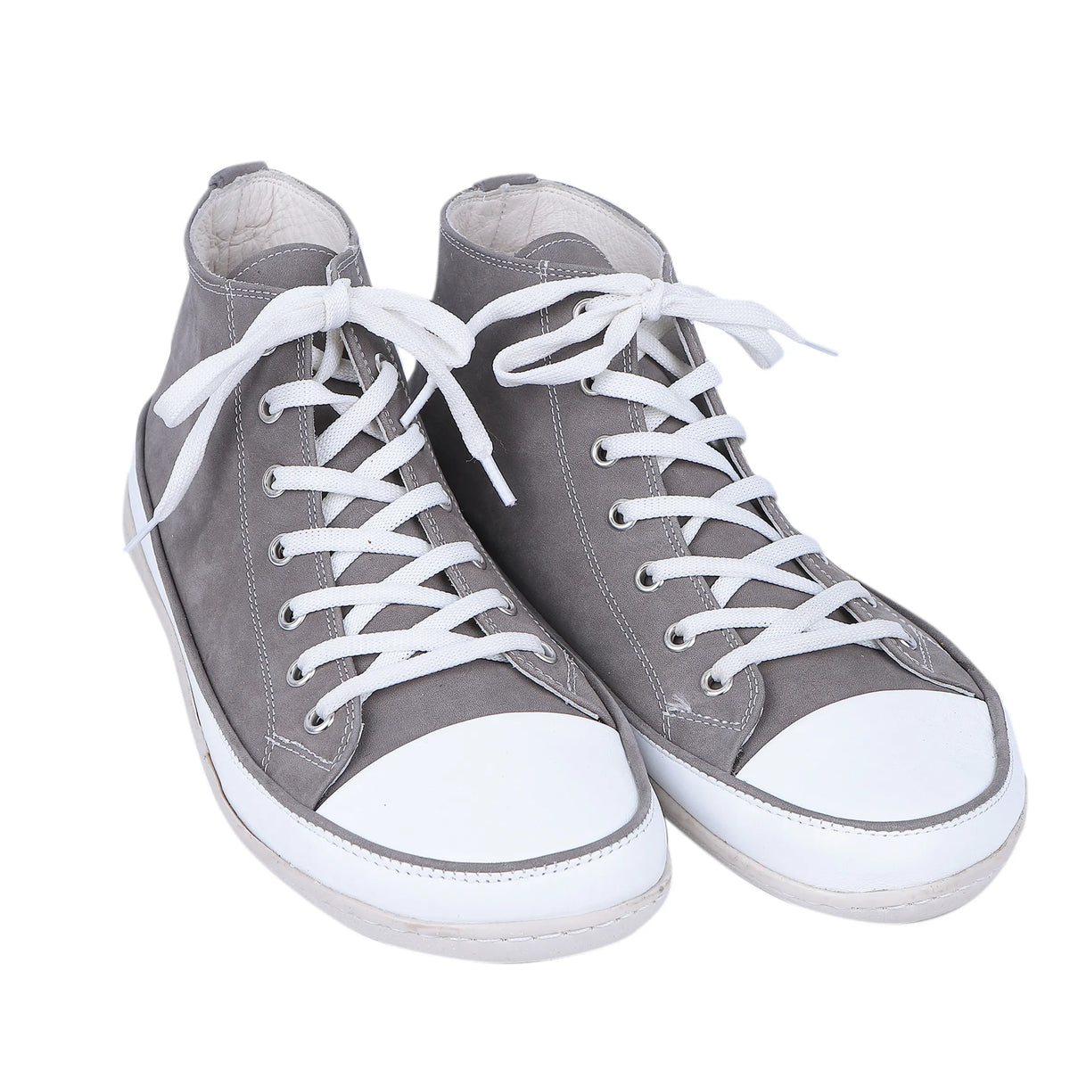 Nubuck Barefoot Long Boots Converse Shoes – 6mm Rubber Sole – Gray