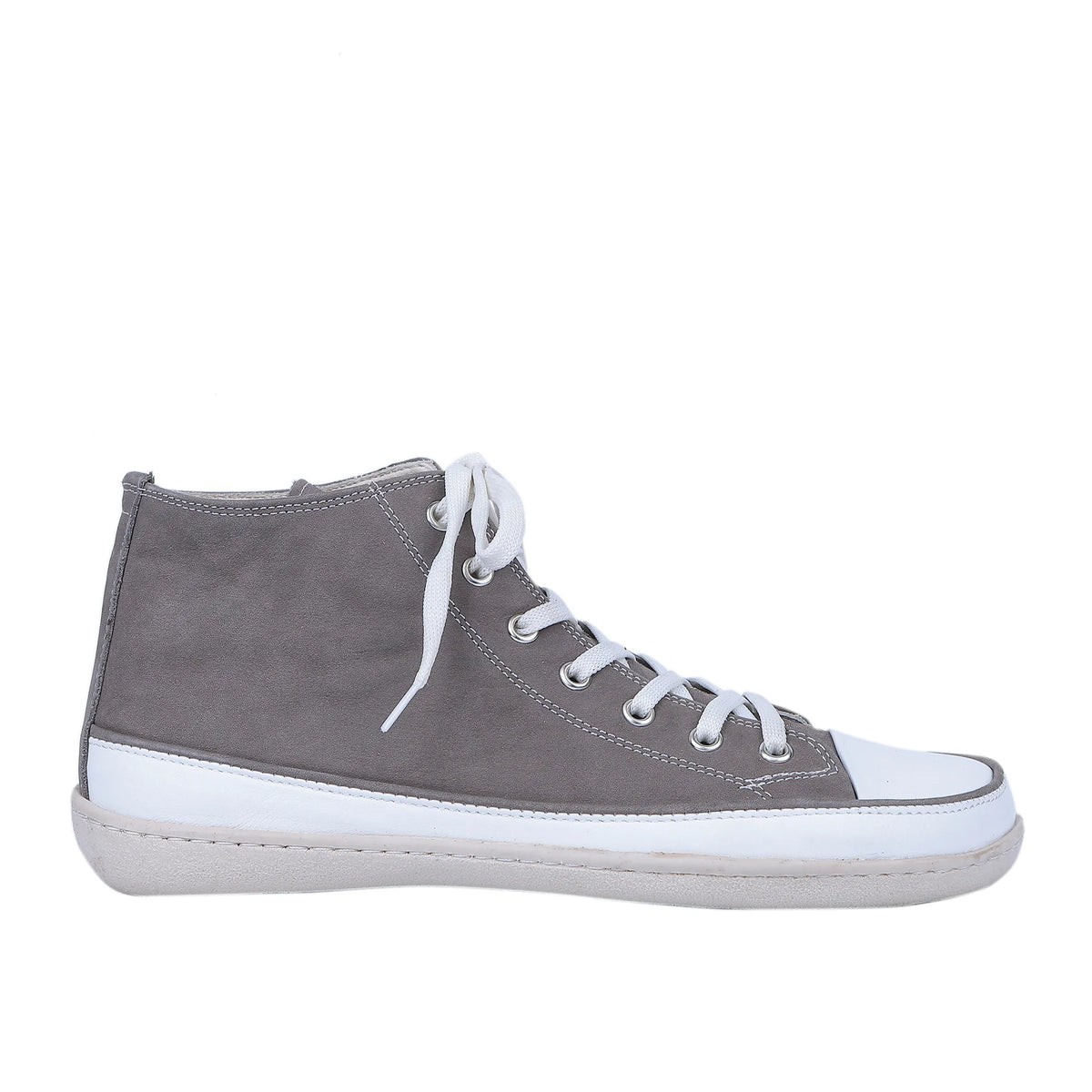 Nubuck Barefoot Long Boots Converse Shoes – 6mm Rubber Sole – Gray