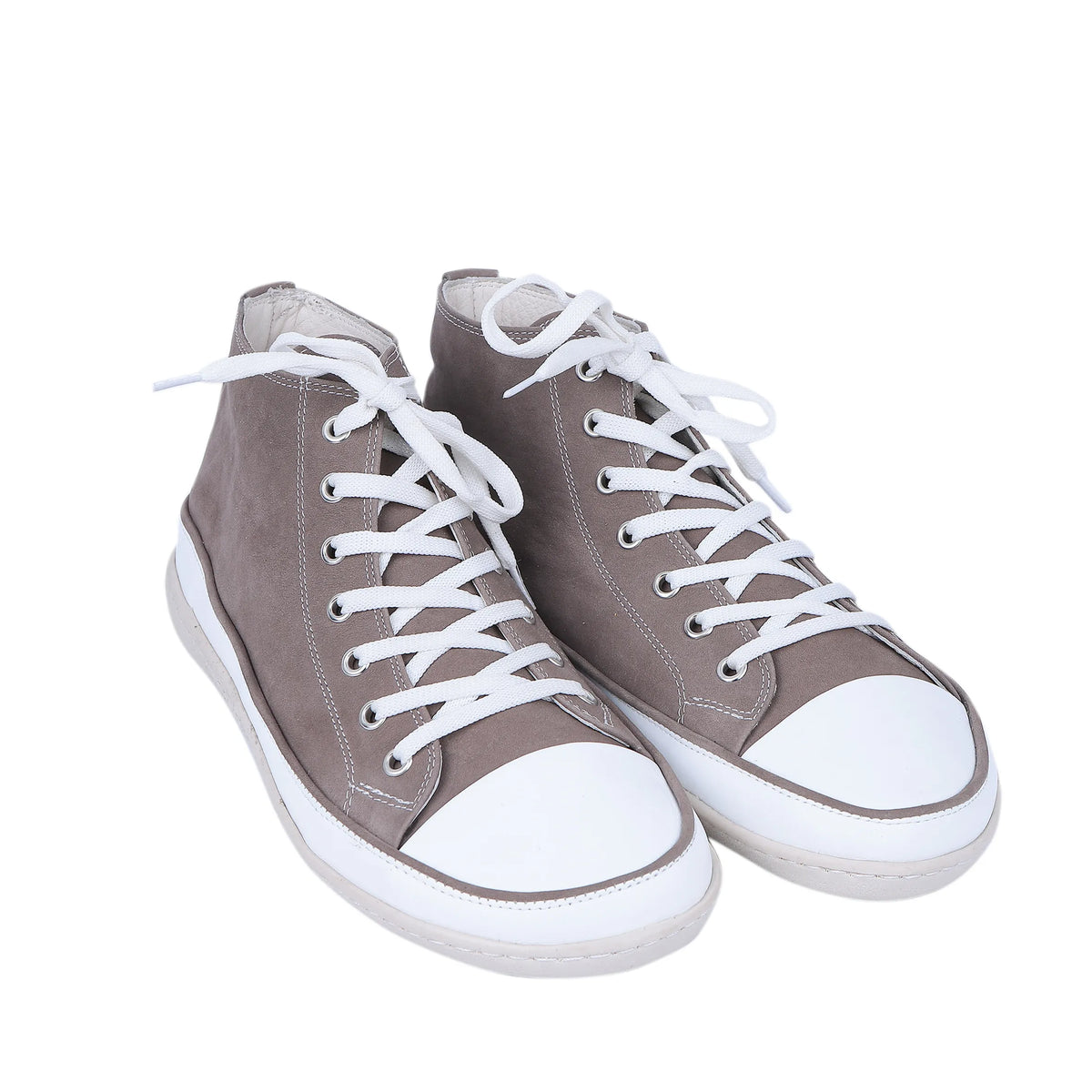Nubuck Barefoot Long Boots Converse Shoes – 6mm Rubber Sole – Smoked