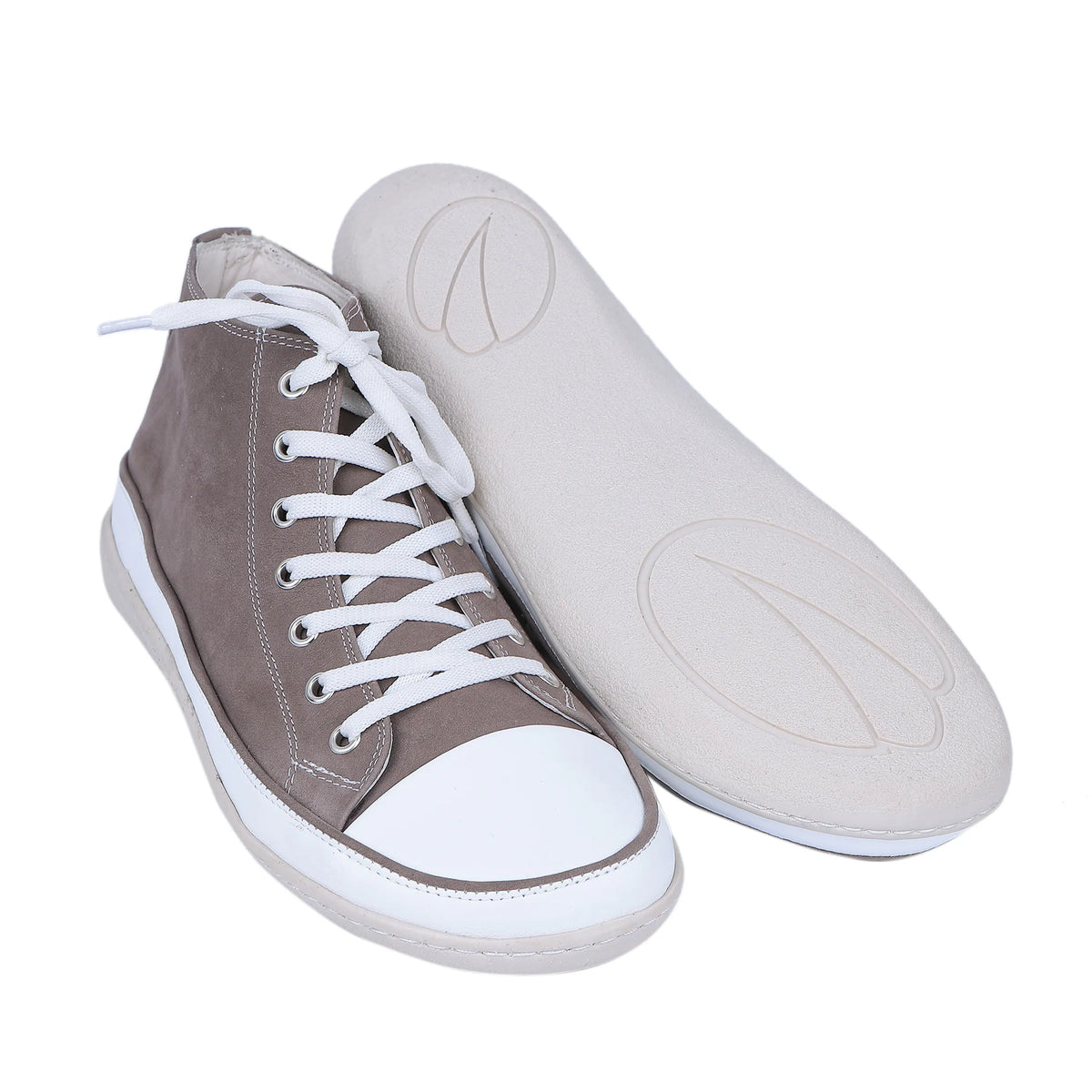 Nubuck Barefoot Long Boots Converse Shoes – 6mm Rubber Sole – Smoked