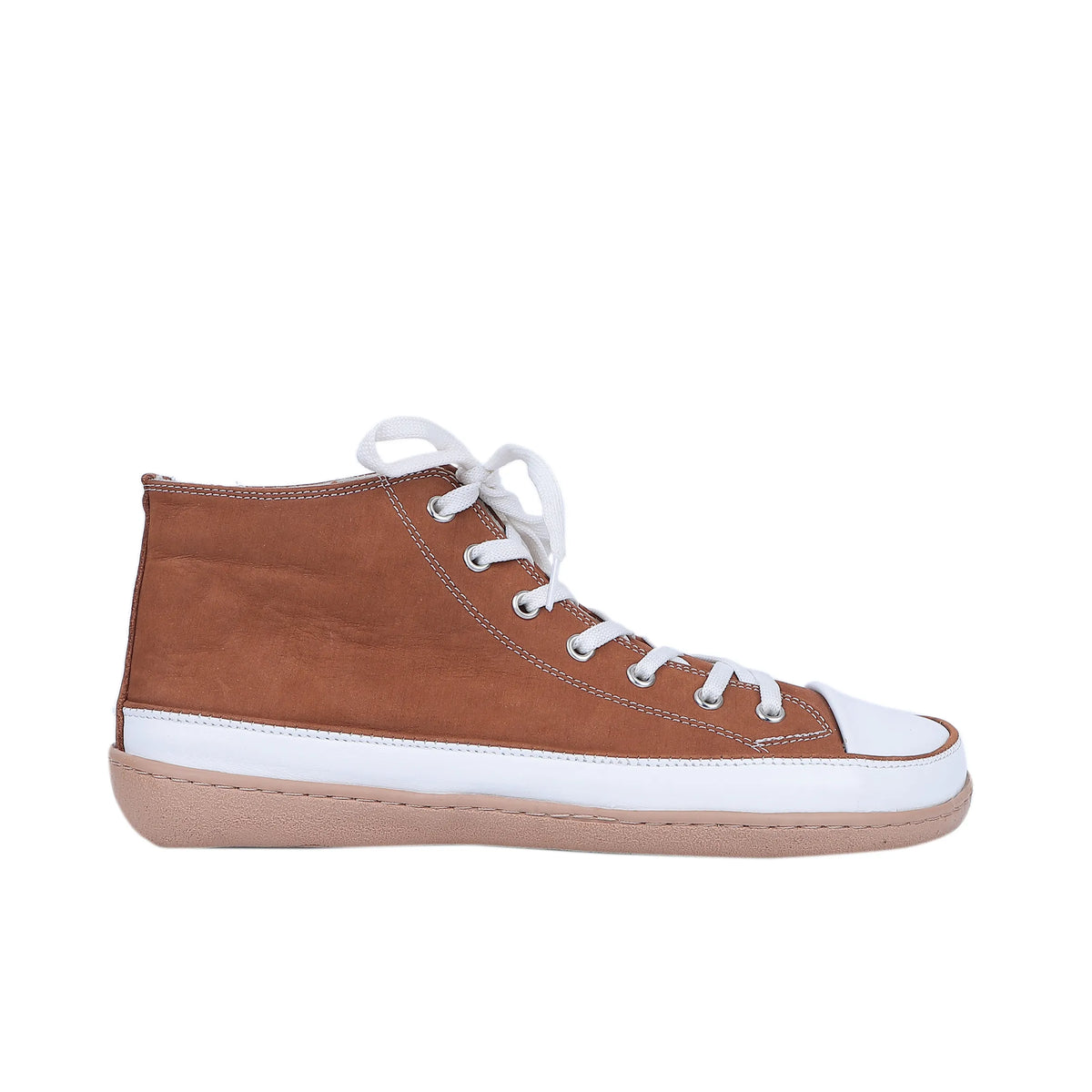 Nubuck Barefoot Long Boots Converse Shoes – 6mm Rubber Sole – Tan