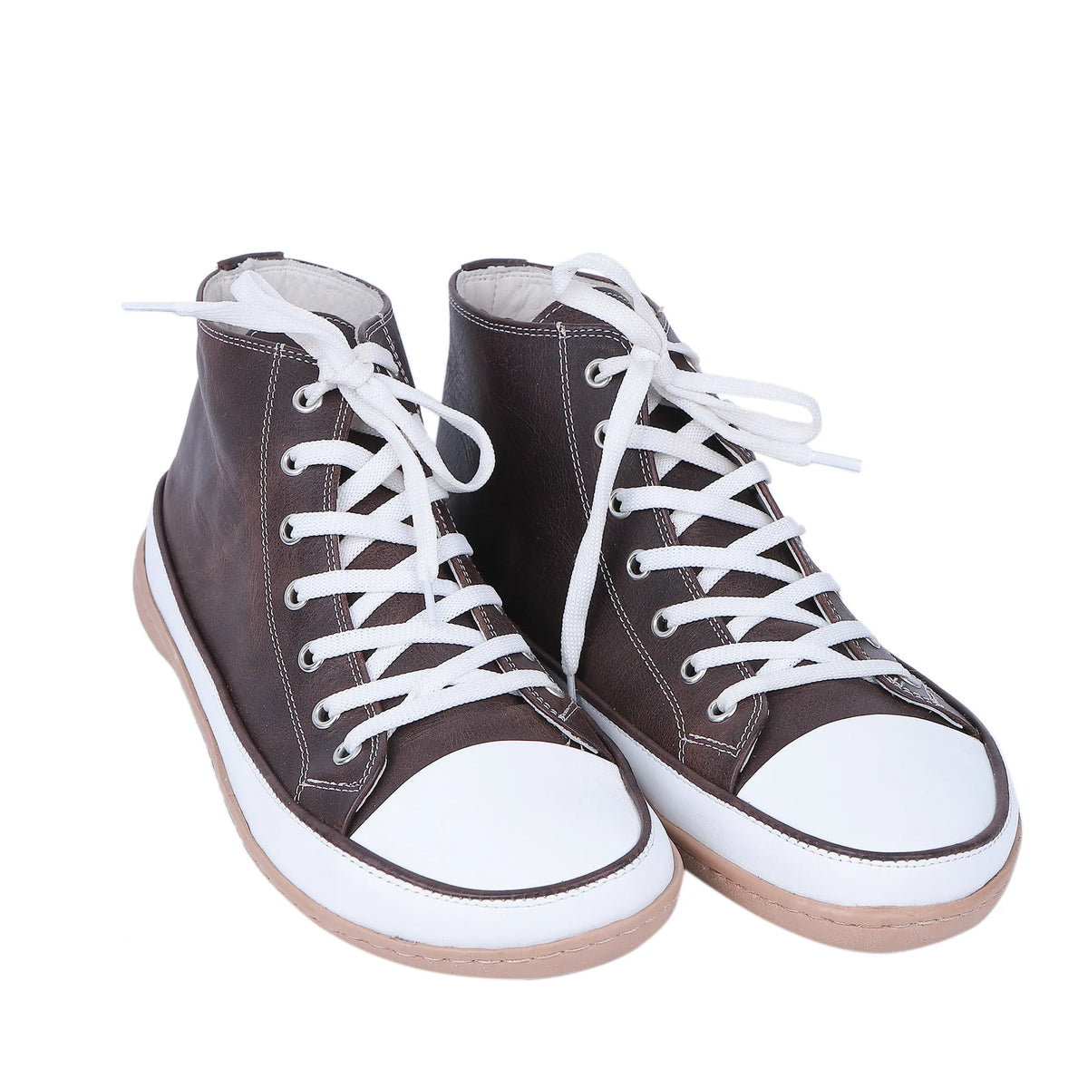 Crazy Barefoot Long Boots Converse Shoes – 6mm Rubber Sole – Dark Brown