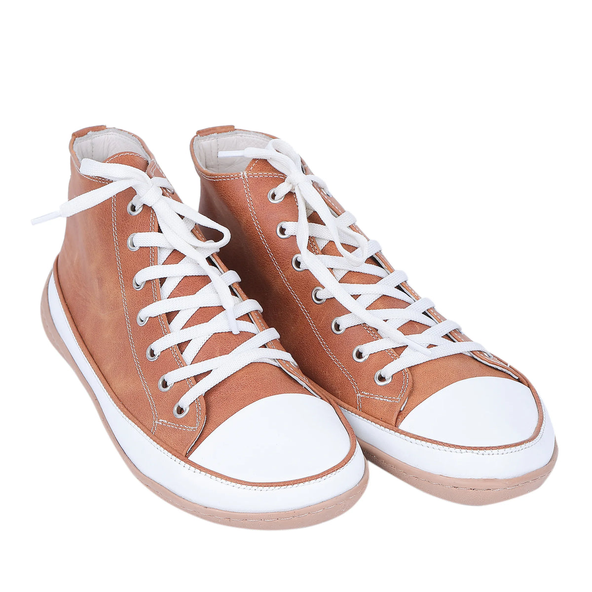 Crazy Barefoot Long Boots Converse Shoes – 6mm Rubber Sole – Honey Camel