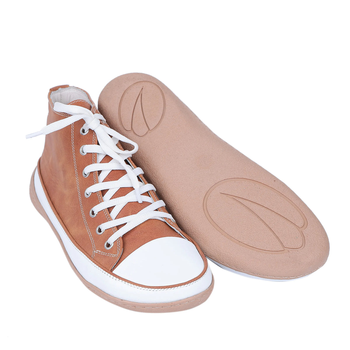 Crazy Barefoot Long Boots Converse Shoes – 6mm Rubber Sole – Honey Camel