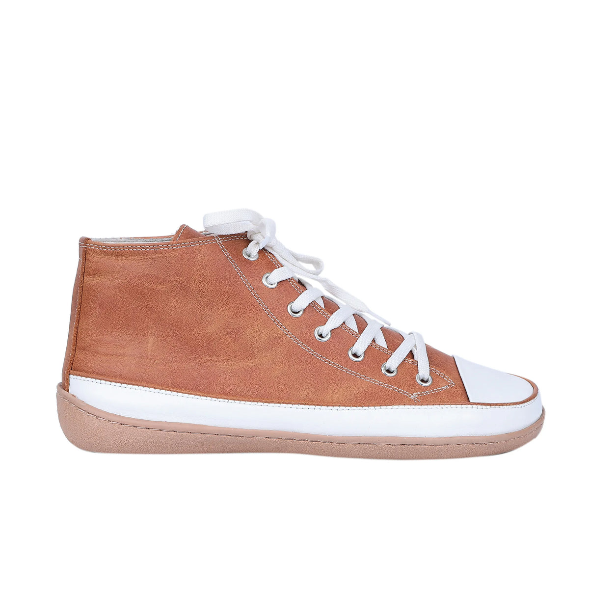Crazy Barefoot Long Boots Converse Shoes – 6mm Rubber Sole – Honey Camel