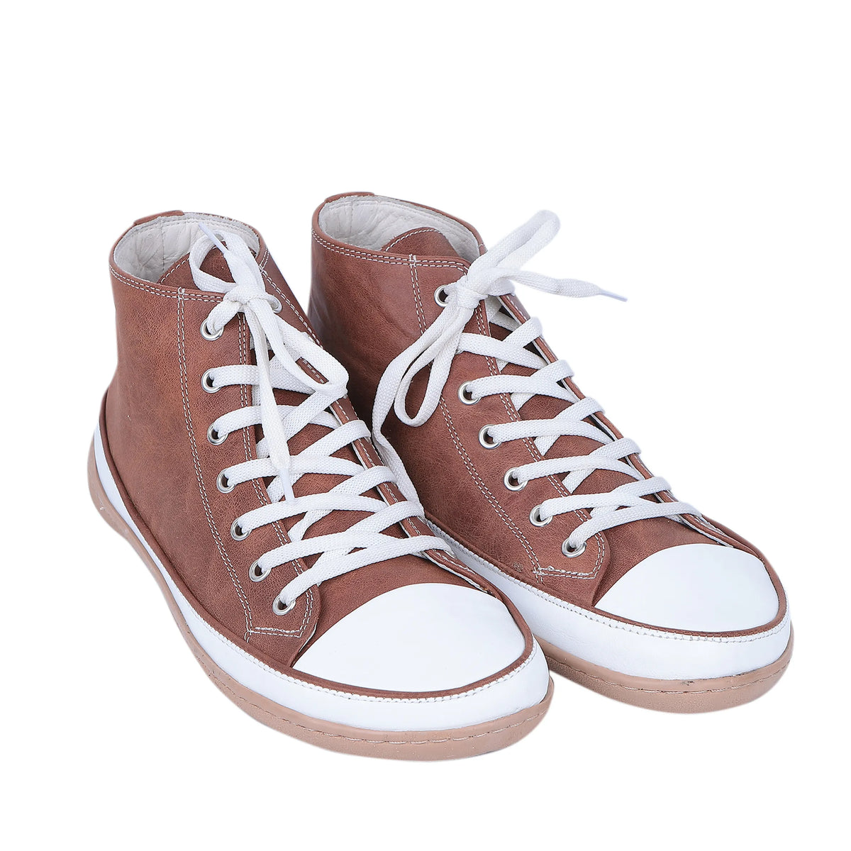 Crazy Barefoot Long Boots Converse Shoes – 6mm Rubber Sole – Brown
