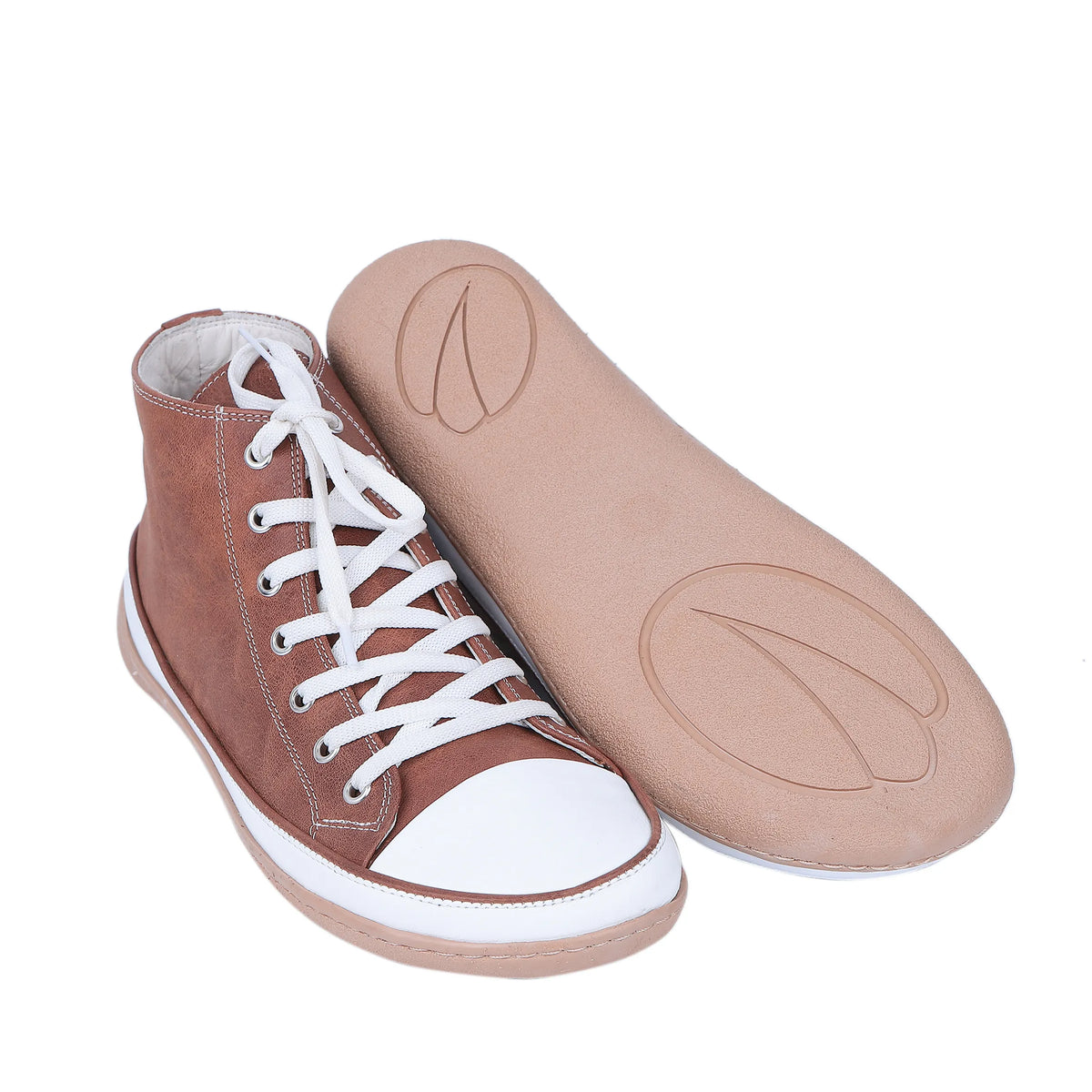 Crazy Barefoot Long Boots Converse Shoes – 6mm Rubber Sole – Brown