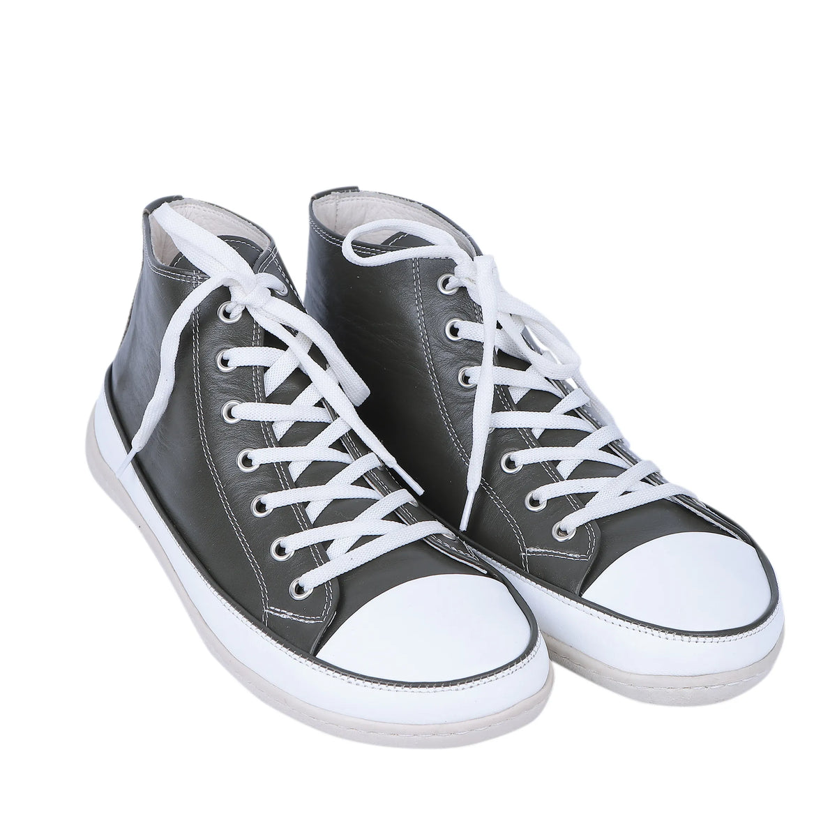 Smooth Barefoot Long Boots Converse Shoes – 6mm Rubber Sole – Olive Green