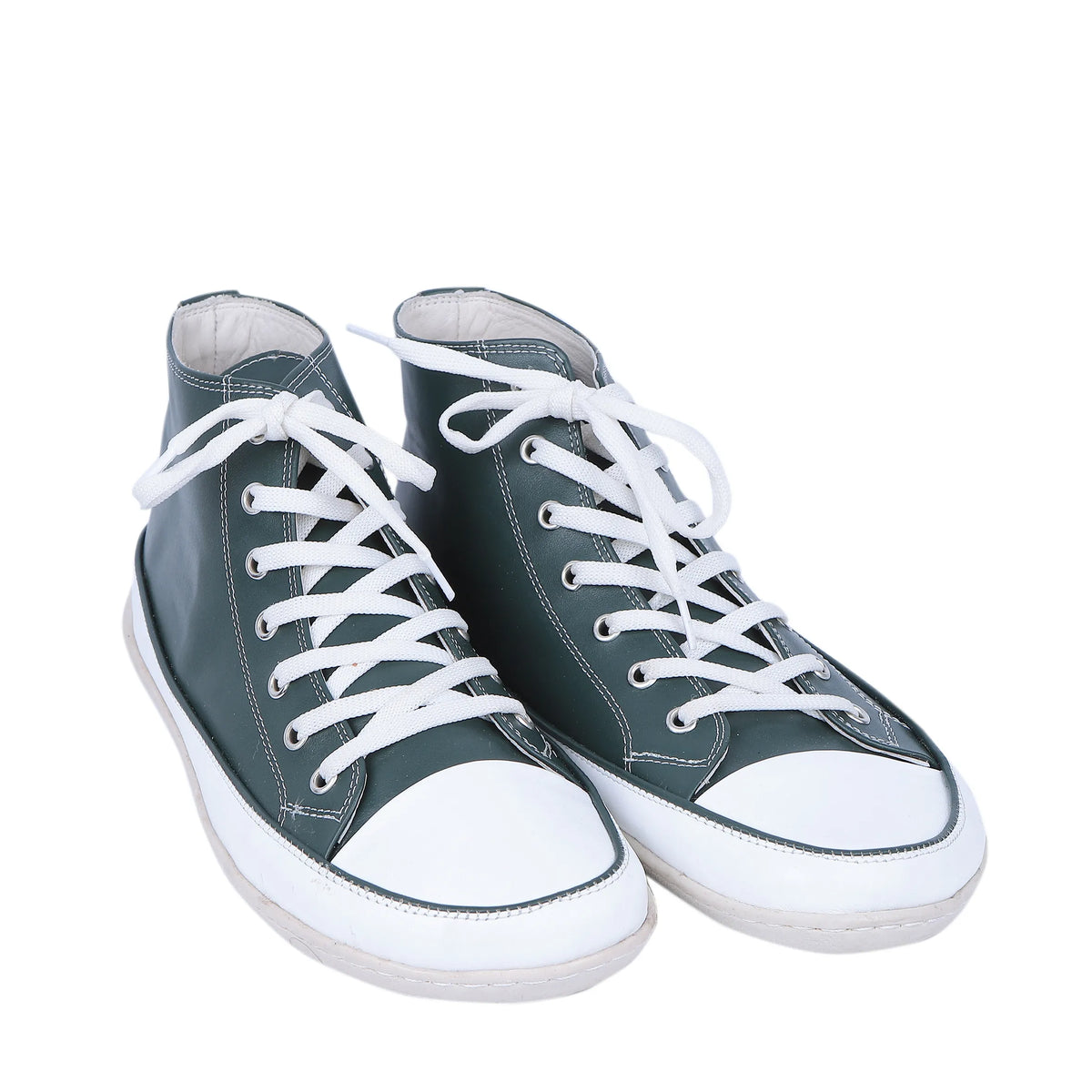 Smooth Barefoot Long Boots Converse Shoes – 6mm Rubber Sole – Green