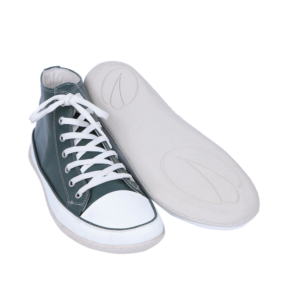 Smooth Barefoot Long Boots Converse Shoes – 6mm Rubber Sole – Green