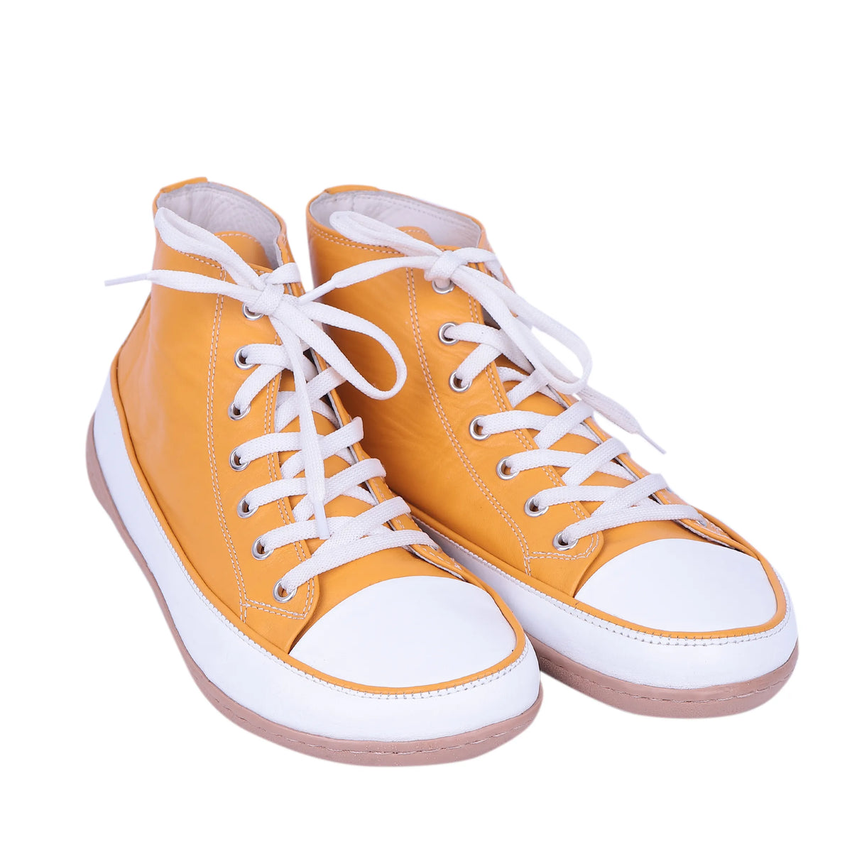 Smooth Barefoot Long Boots Converse Shoes – 6mm Rubber Sole – Yellow