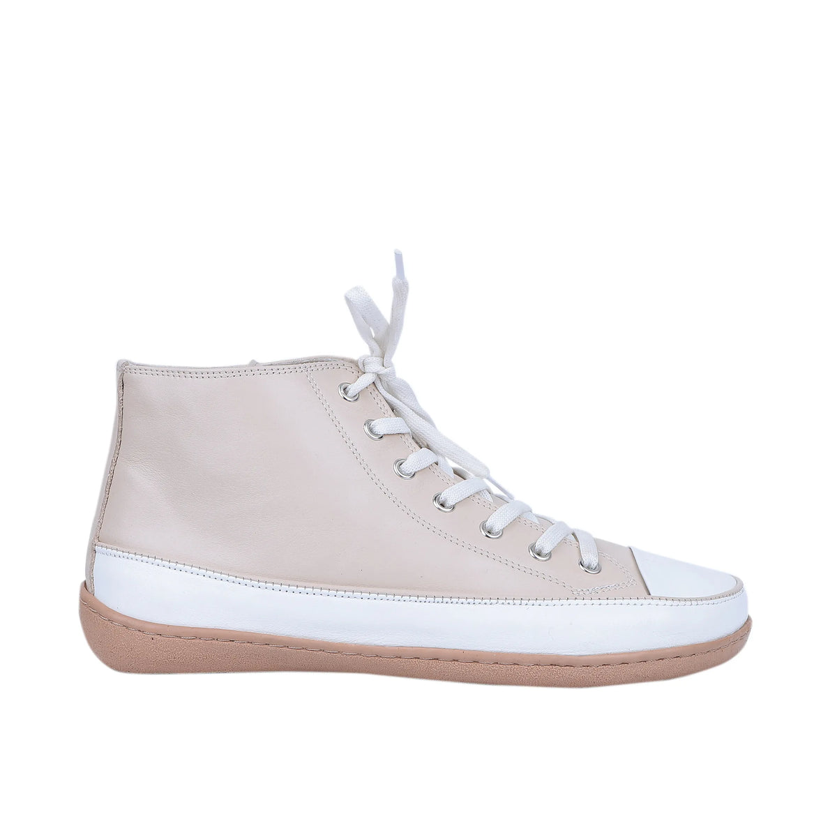 Smooth Barefoot Long Boots Converse Shoes – 6mm Rubber Sole – Cream