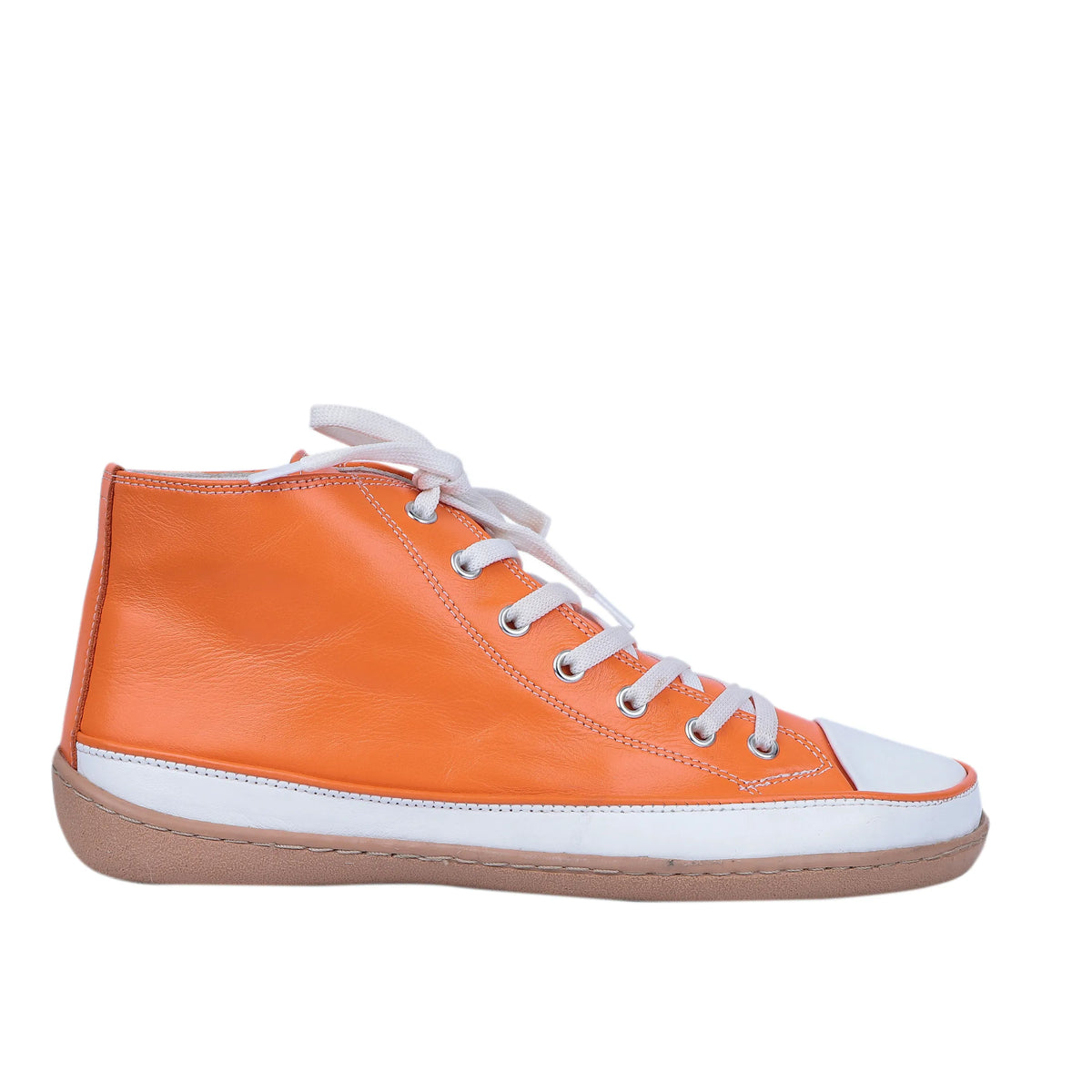 Smooth Barefoot Long Boots Converse Shoes – 6mm Rubber Sole – Orange