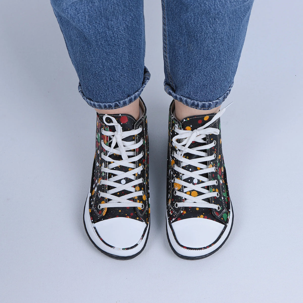 Splanter Barefoot Long Boots Converse Shoes – 6mm Rubber Sole – Black