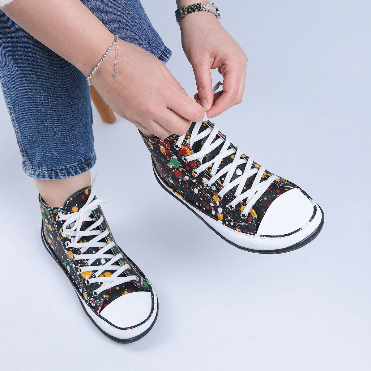 Splanter Barefoot Long Boots Converse Shoes – 6mm Rubber Sole – Black