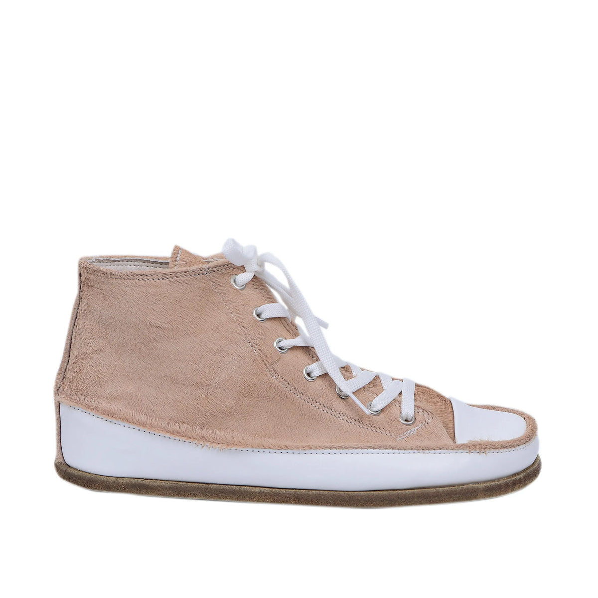 Hair Barefoot Long Boots Converse Shoes – Classic Sole — Leather Sole – Beige