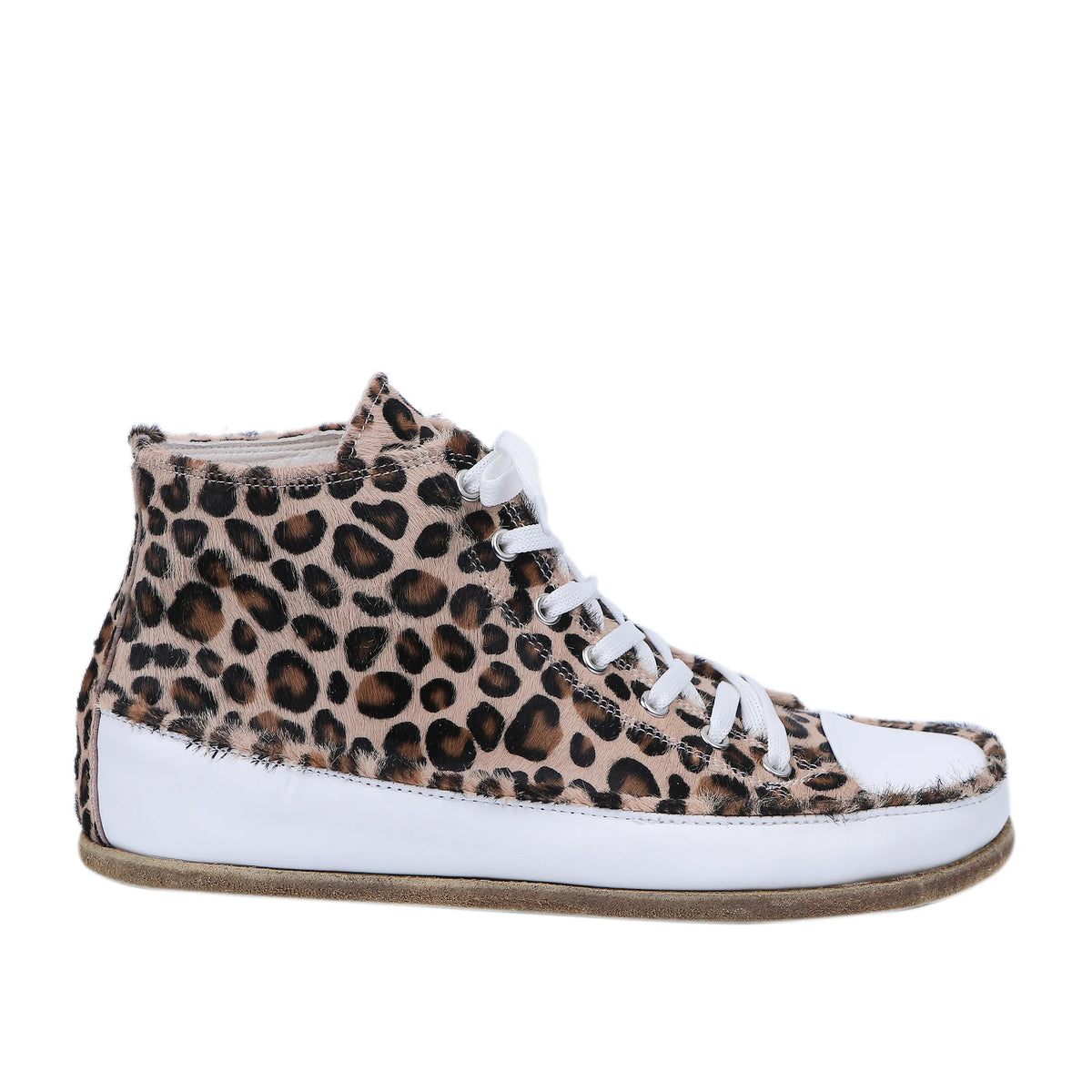 Hair Barefoot Long Boots Converse Shoes – Classic Sole — Leather Sole – Leopard