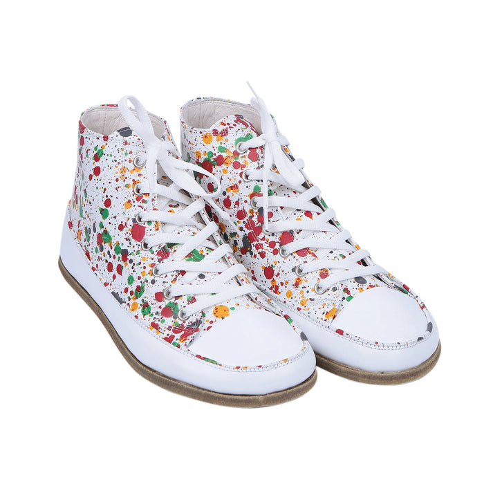 Splanter Barefoot Long Boots Converse Shoes – Classic Sole — Leather Sole – White