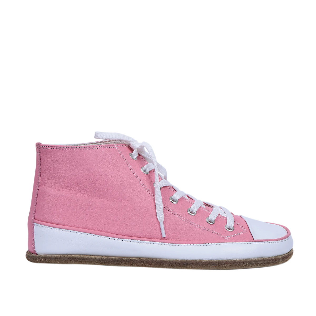 Smooth Barefoot Long Boots Converse Shoes – Classic Sole — Leather Sole – Pink