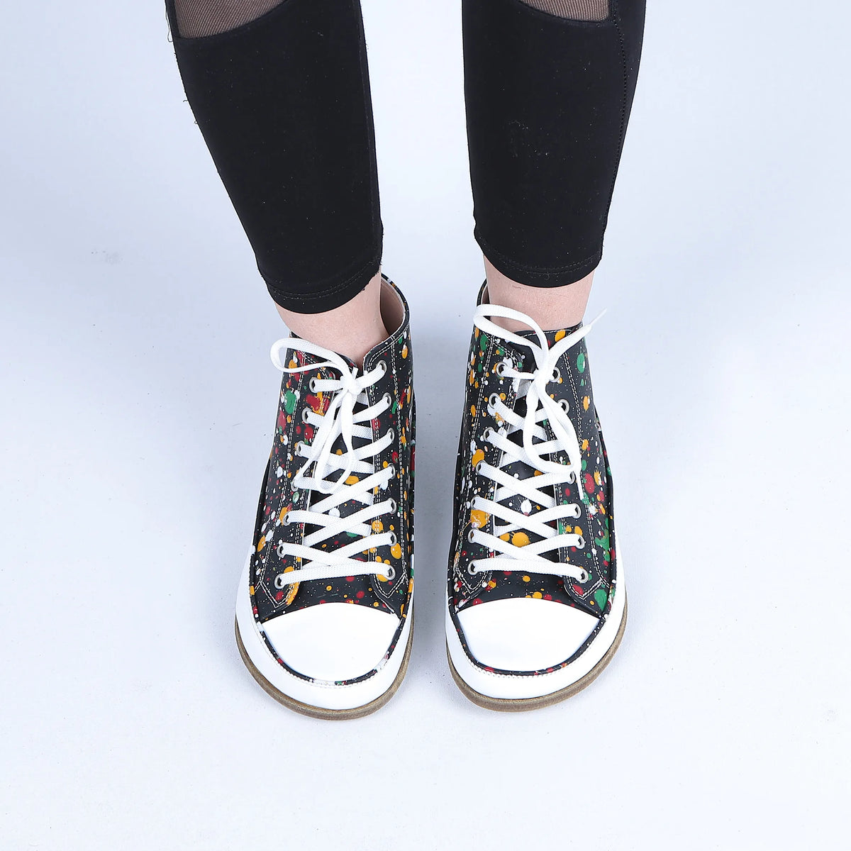 Splanter Barefoot Long Boots Converse Shoes – Classic Sole — Leather Sole – Black