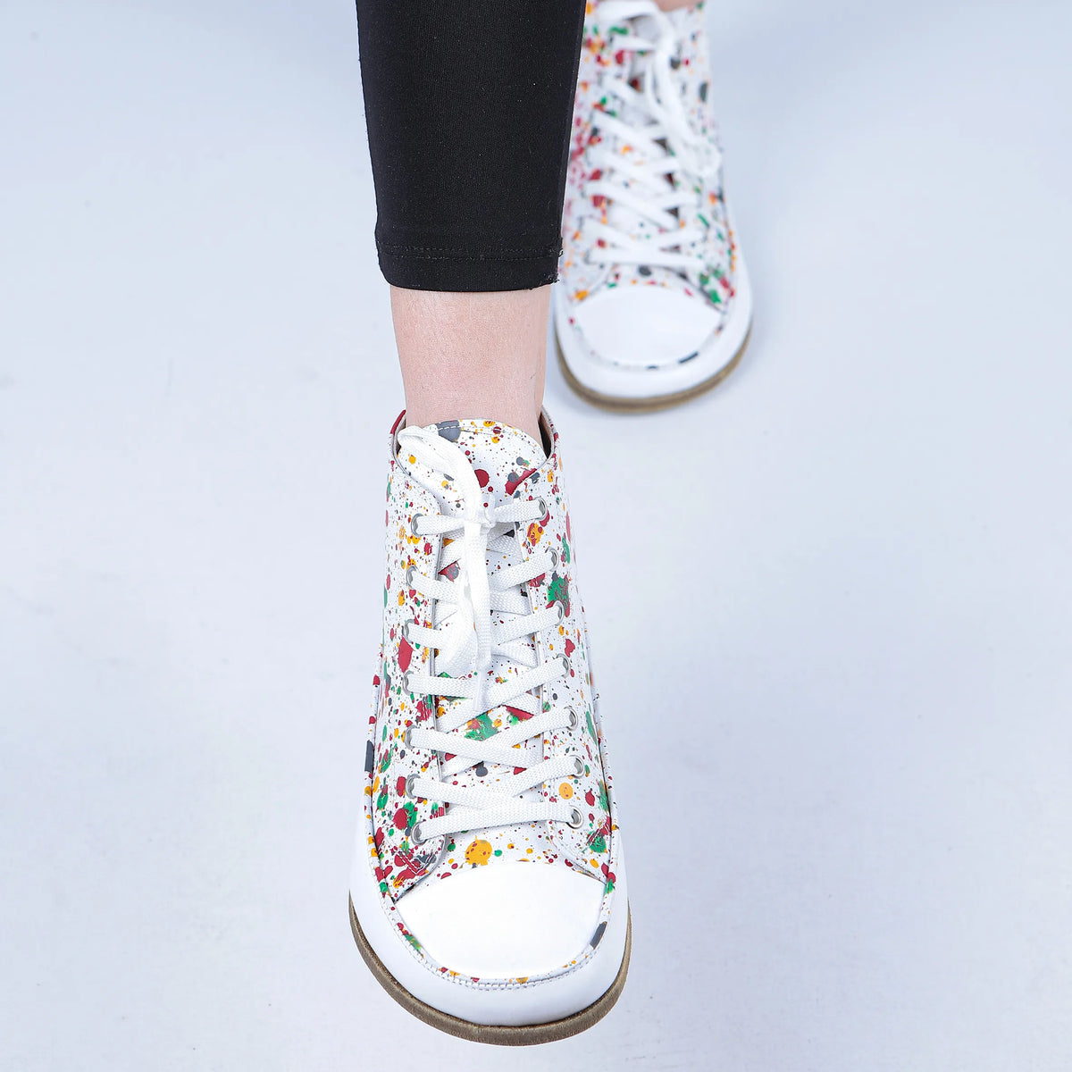 Splanter Barefoot Long Boots Converse Shoes – Classic Sole — Leather Sole – White