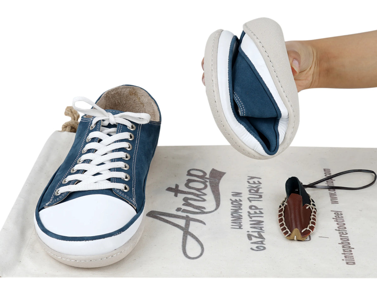 Nubuck Barefoot Converse Shoes – 6mm Rubber Sole – Jeans