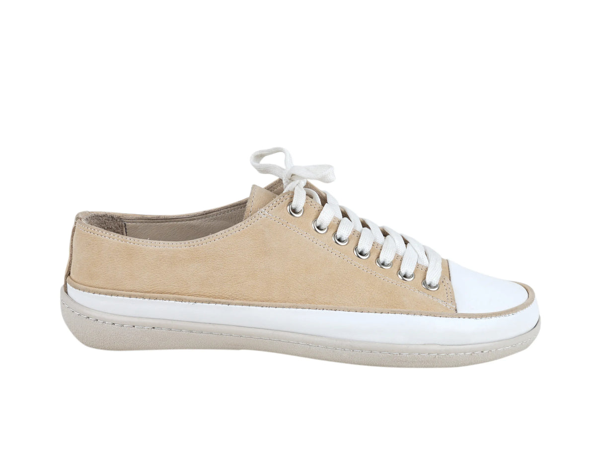 Nubuck Barefoot Converse Shoes – 6mm Rubber Sole – Cream