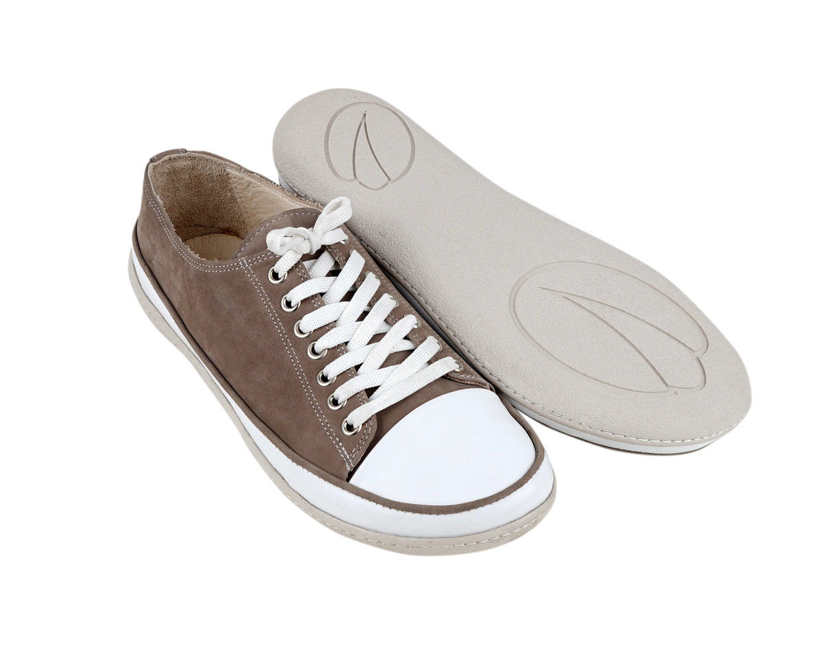 Nubuck Barefoot Converse Shoes – 6mm Rubber Sole – Smoked