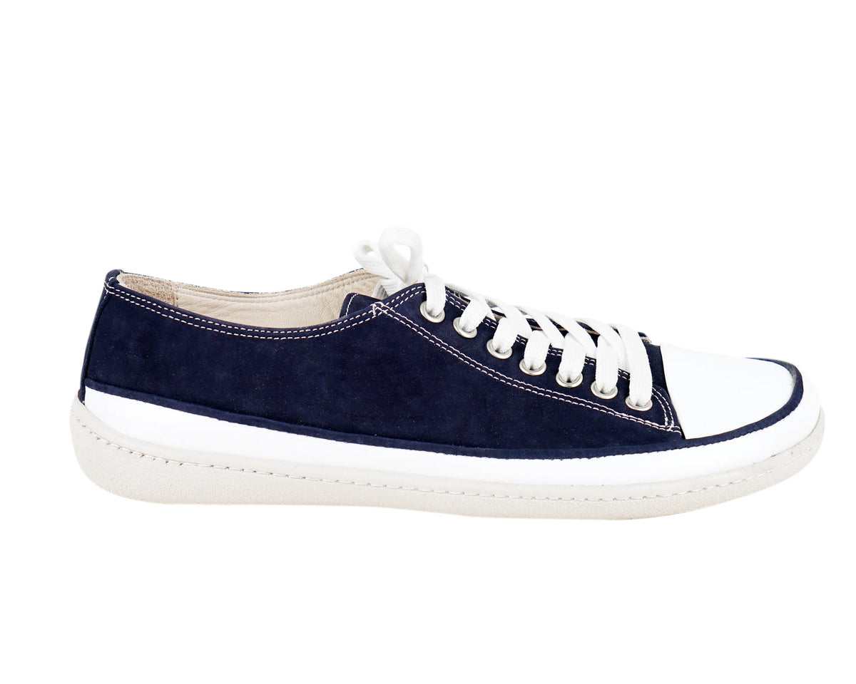 Nubuck Barefoot Converse Shoes – 6mm Rubber Sole – Navy Blue