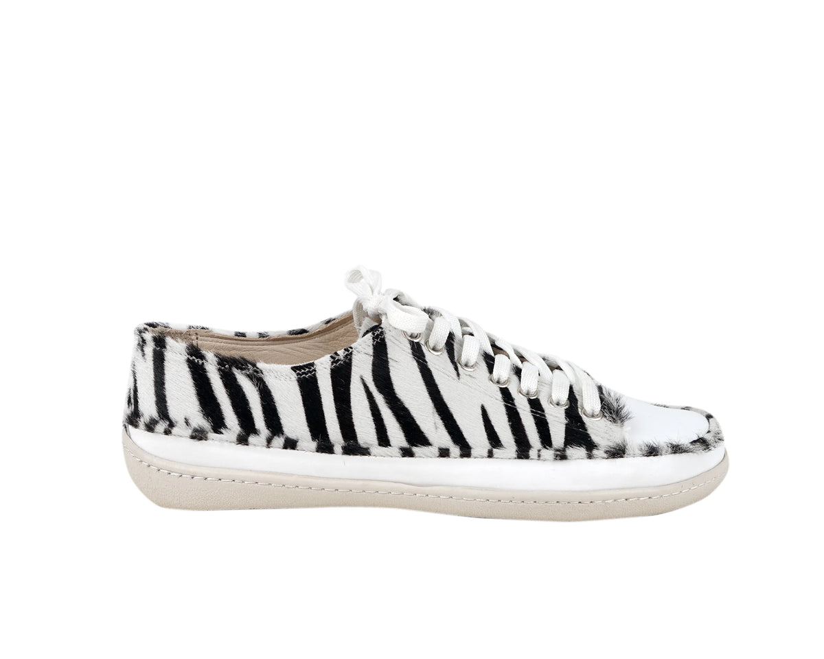 Hair Barefoot Converse Shoes – 6mm Rubber Sole – Zebra