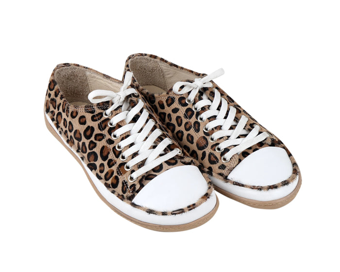 Hair Barefoot Converse Shoes – 6mm Rubber Sole – Leopard