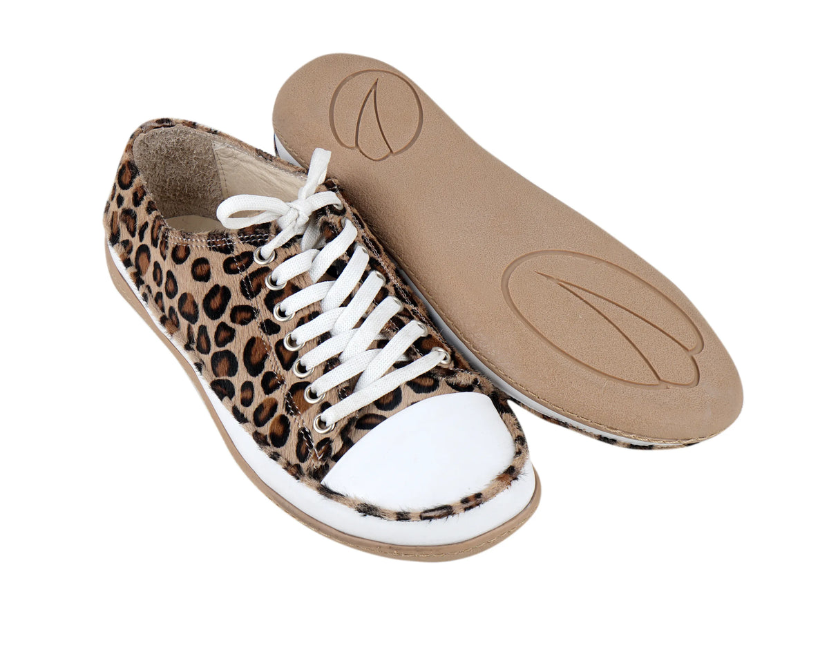 Hair Barefoot Converse Shoes – 6mm Rubber Sole – Leopard