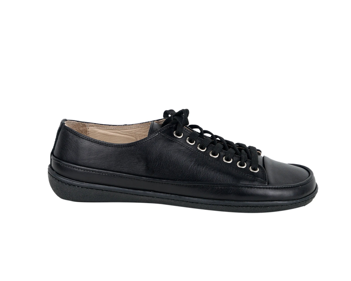 Smooth Barefoot Converse Shoes – 6mm Rubber Sole – Full Black