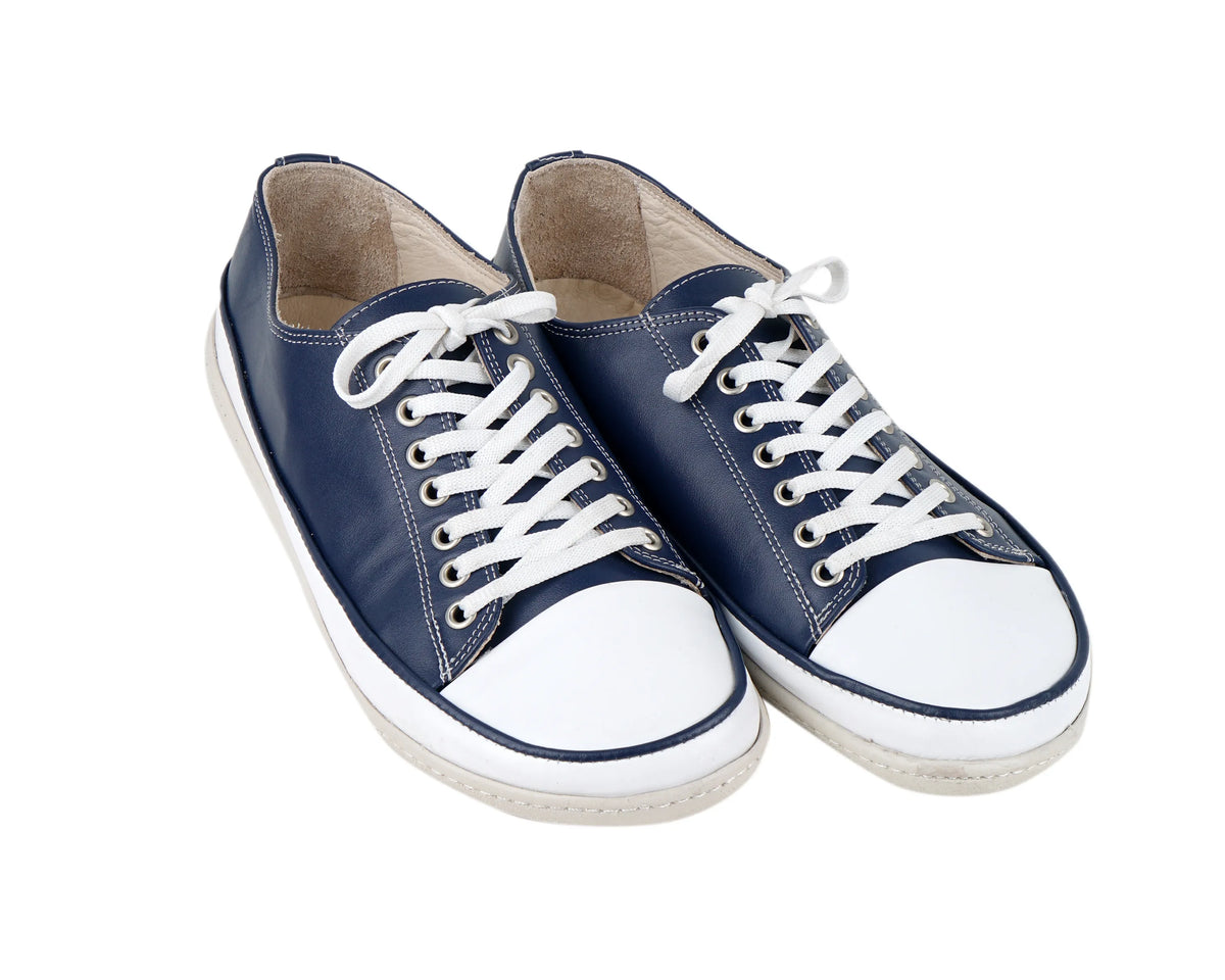 Smooth Barefoot Converse Shoes – 6mm Rubber Sole – Navy Blue