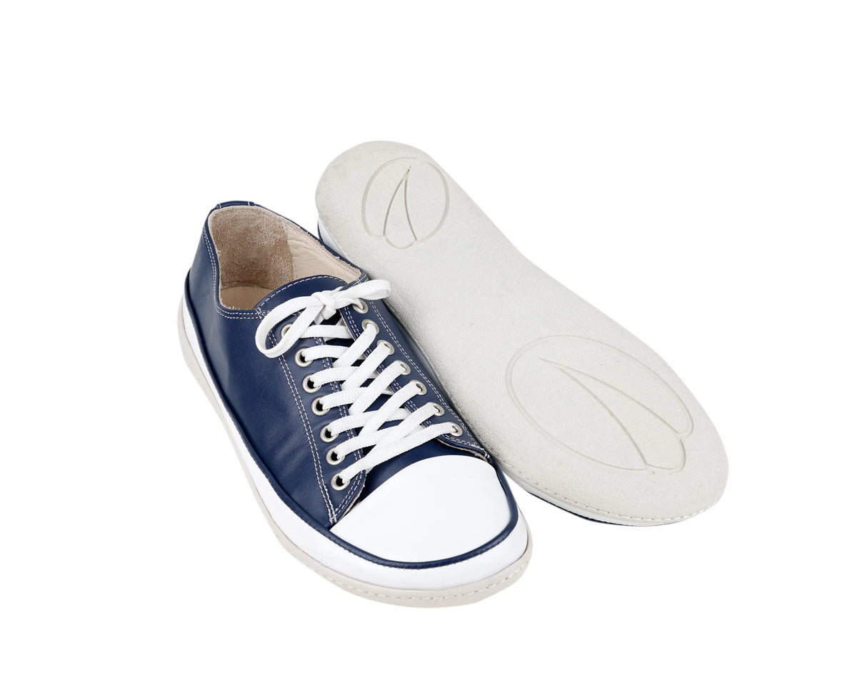 Smooth Barefoot Converse Shoes – 6mm Rubber Sole – Navy Blue