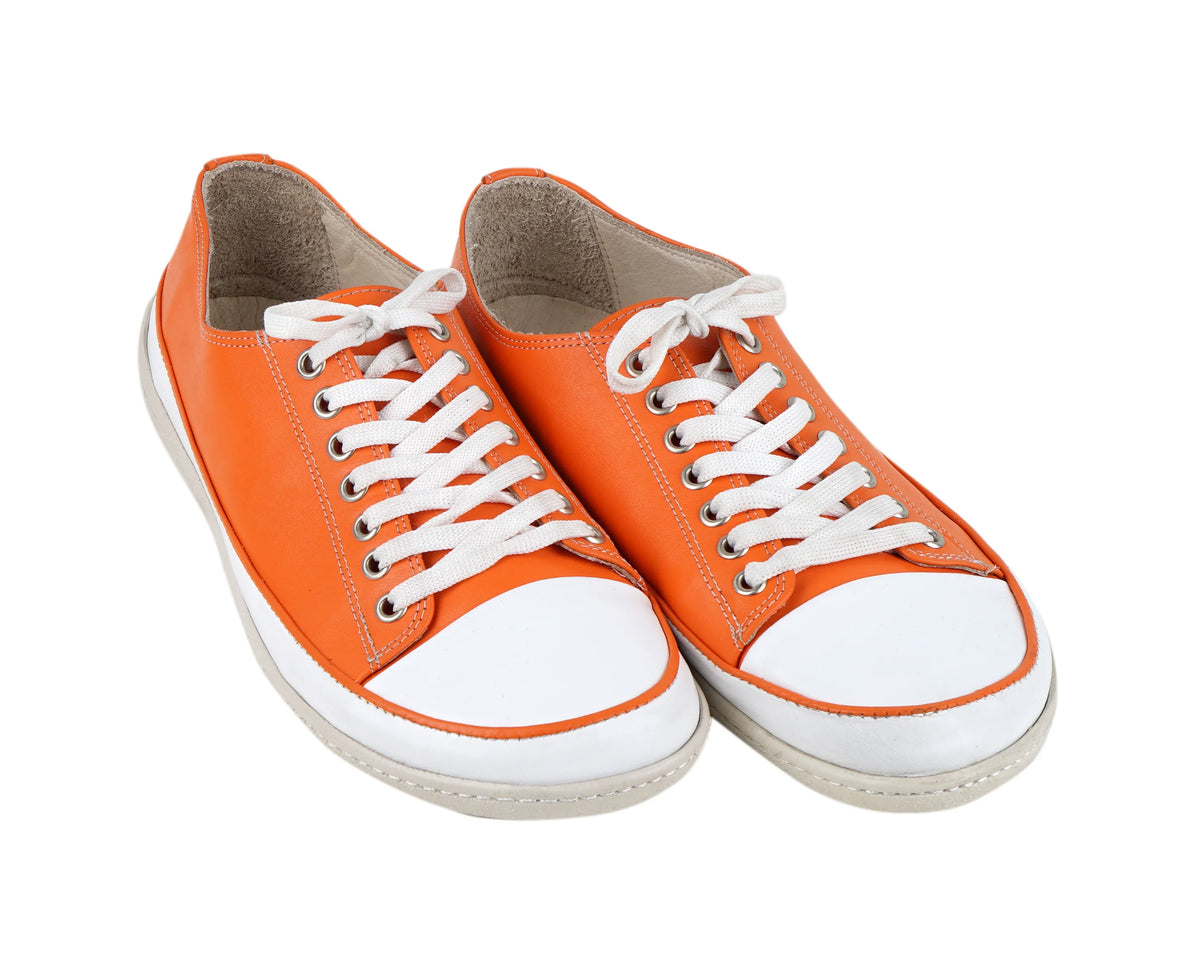 Smooth Barefoot Converse Shoes – 6mm Rubber Sole – Orange