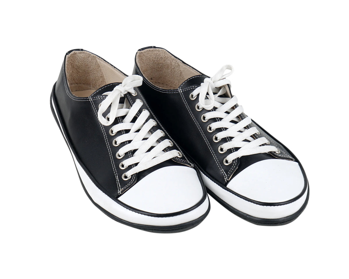Smooth Barefoot Converse Shoes – 6mm Rubber Sole – Black
