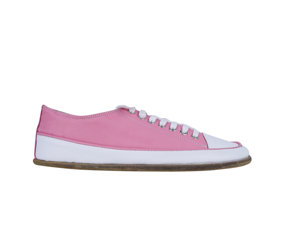 Smooth Barefoot Converse Shoes – Classic Sole — Leather Sole – Pink