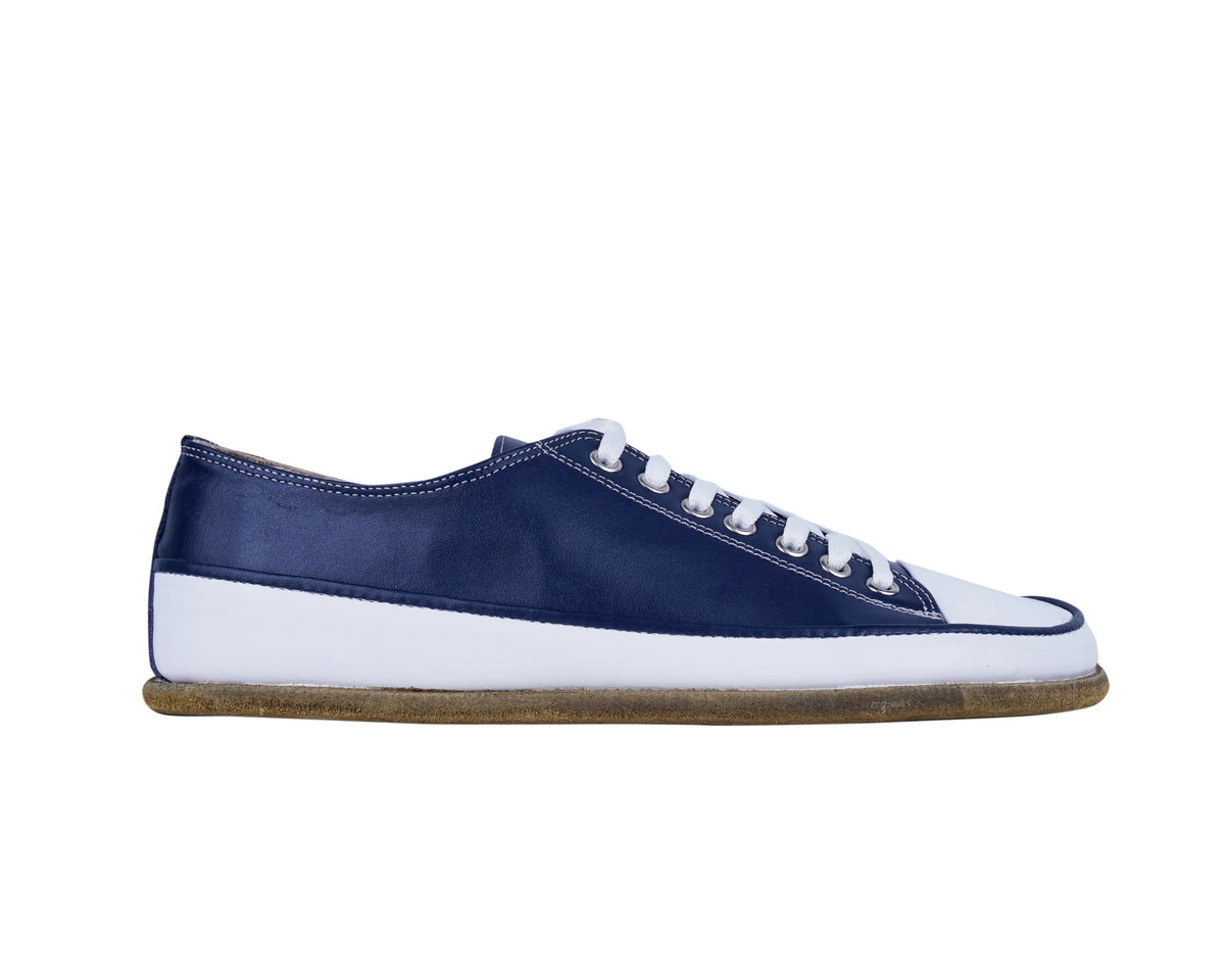 Smooth Barefoot Converse Shoes – Classic Sole — Leather Sole – Navy Blue