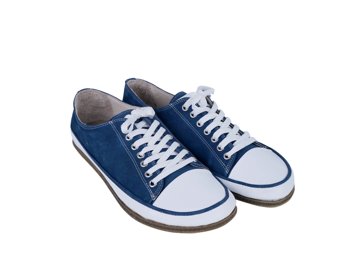 Nubuck Barefoot Converse Shoes – Classic Sole — Leather Sole – Jeans