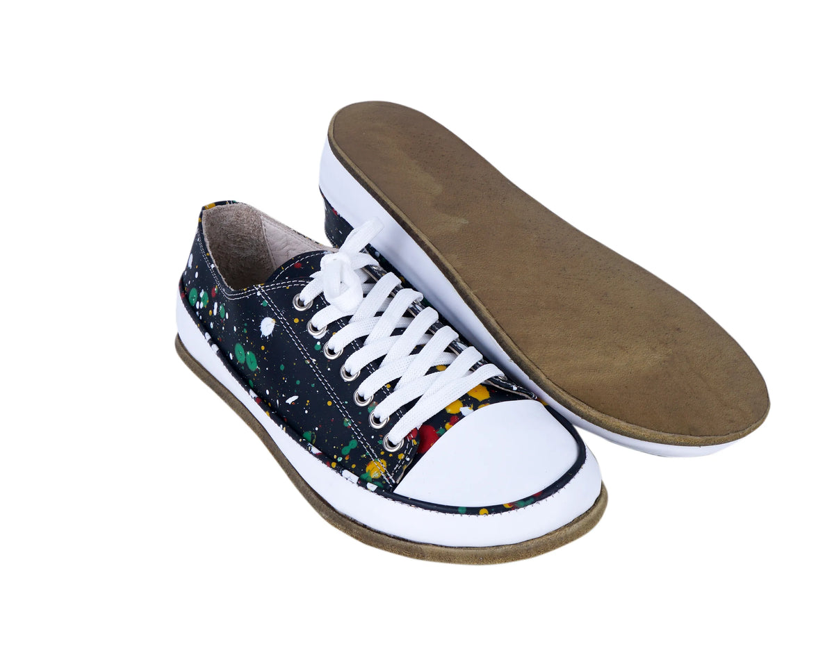 Splanter Barefoot Converse Shoes – Classic Sole — Leather Sole – Black