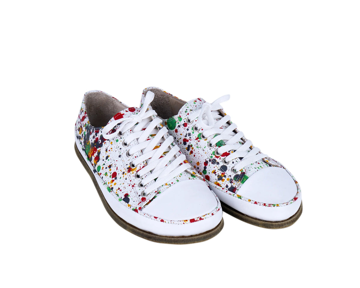 Splanter Barefoot Converse Shoes – Classic Sole — Leather Sole – White