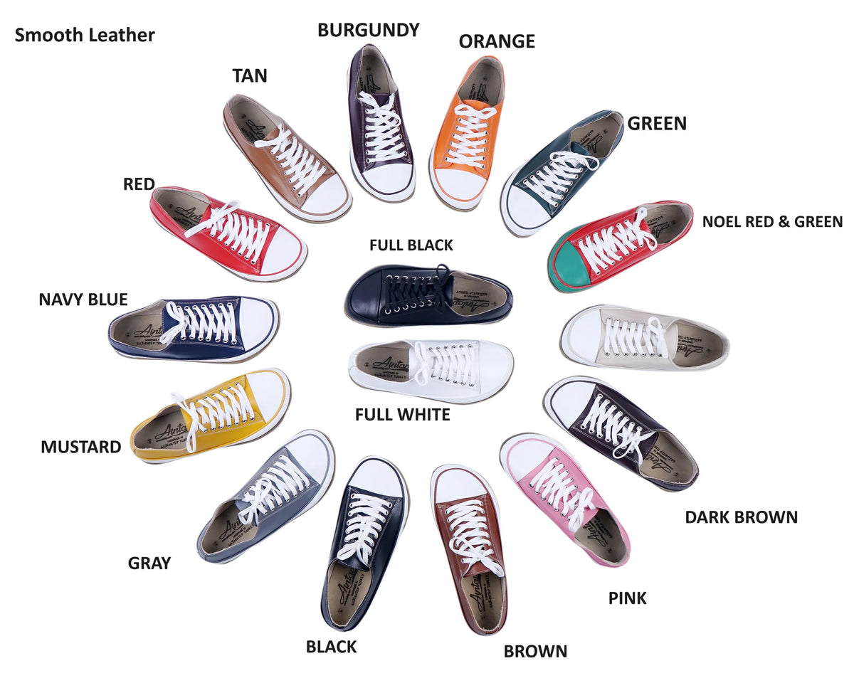Smooth Barefoot Converse Shoes – Classic Sole — Leather Sole – Navy Blue