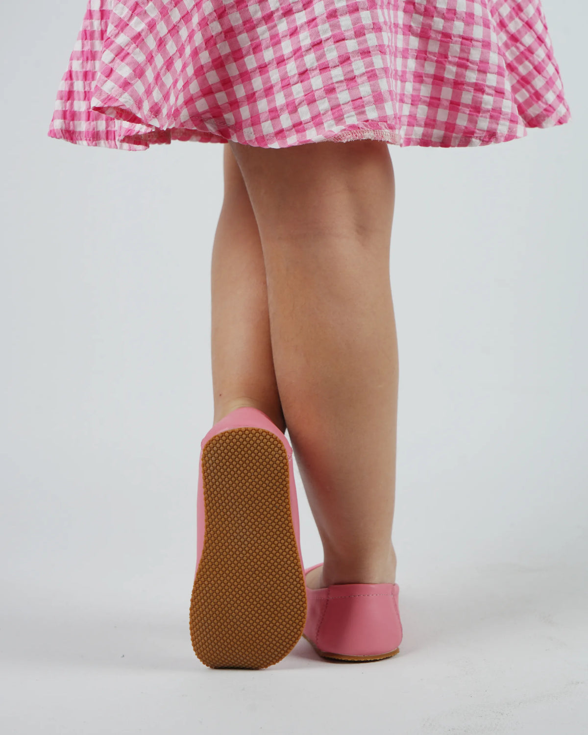 Smooth Barefoot Ballet Shoes – Rubber Sole – Pink